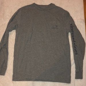 Grey Vineyard Vines Long Sleeve Tee